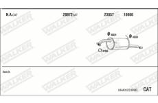 Výfukový systém WALKER MAK023396B