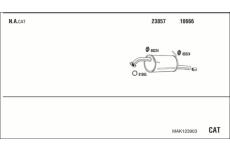 Výfukový systém WALKER MAK123903