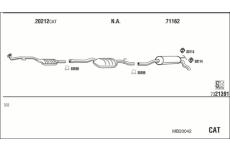 Výfukový systém WALKER MB20042
