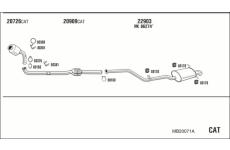 Výfukový systém WALKER MB20071A