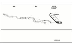 Výfukový systém WALKER MB22008