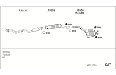 Výfukový systém WALKER MB22029