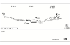 Výfukový systém WALKER MB24205B