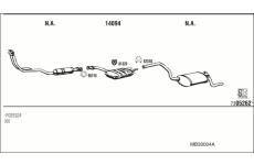 Výfukový systém WALKER MB30004A