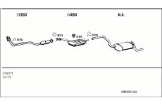 Výfukový systém WALKER MB30012A
