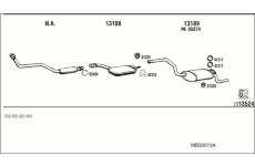 Výfukový systém WALKER MB30013A