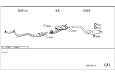 Výfukový systém WALKER MB30018