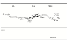 Výfukový systém WALKER MB30025