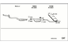 Výfukový systém WALKER MB30306