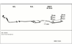 Výfukový systém WALKER MB31102A