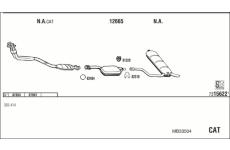 Výfukový systém WALKER MB33504