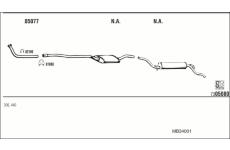 Výfukový systém WALKER MB34001