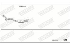 Výfukový systém WALKER MB40009