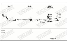 Výfukový systém WALKER MB40104