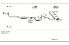 Výfukový systém WALKER MB43310