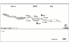 Výfukový systém WALKER MB43324