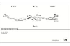 Výfukový systém WALKER MB50004A