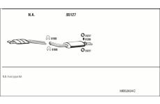 Výfukový systém WALKER MB52604C