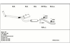 Výfukový systém WALKER MB82008A