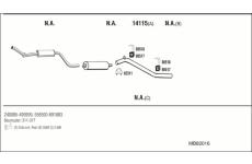Výfukový systém WALKER MB82016