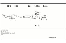 Výfukový systém WALKER MB84021A