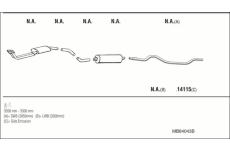 Výfukový systém WALKER MB84043B