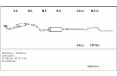 Výfukový systém WALKER MB84044A