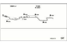 Výfukový systém WALKER MB95070