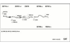 Výfukový systém WALKER MBH14842B