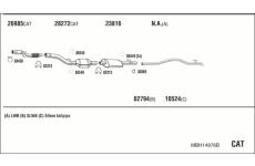 Výfukový systém WALKER MBH14976B