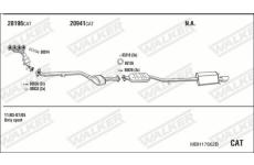 Výfukový systém WALKER MBH17862B