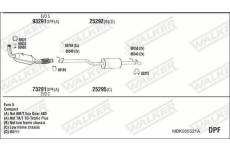 Výfukový systém WALKER MBK005521A