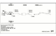 Výfukový systém WALKER MBK005709AB