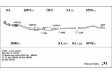 Výfukový systém WALKER MBK008730BC