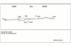 Výfukový systém WALKER MBK008749AC