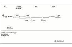 Výfukový systém WALKER MBK009064AC
