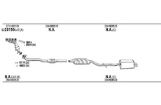 Výfukový systém WALKER MBK010036A