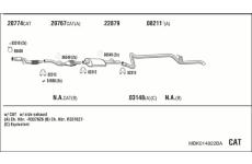Výfukový systém WALKER MBK014822BA