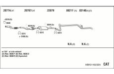 Výfukový systém WALKER MBK014825BA