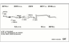 Výfukový systém WALKER MBK014834BA