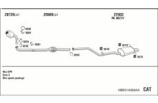 Výfukový systém WALKER MBK016089AA