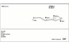 Výfukový systém WALKER MBK016089AD