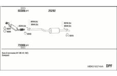 Výfukový systém WALKER MBK016574AA