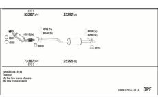 Výfukový systém WALKER MBK016574CA