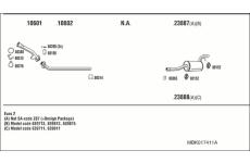 Výfukový systém WALKER MBK017411A
