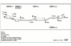 Výfukový systém WALKER MBK017411CB