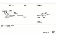 Výfukový systém WALKER MBK028159
