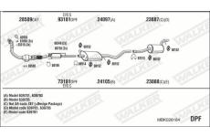 Výfukový systém WALKER MBK028164