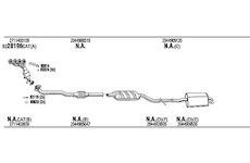 Výfukový systém WALKER MBK030368A