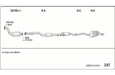 Výfukový systém WALKER MBK031042A
